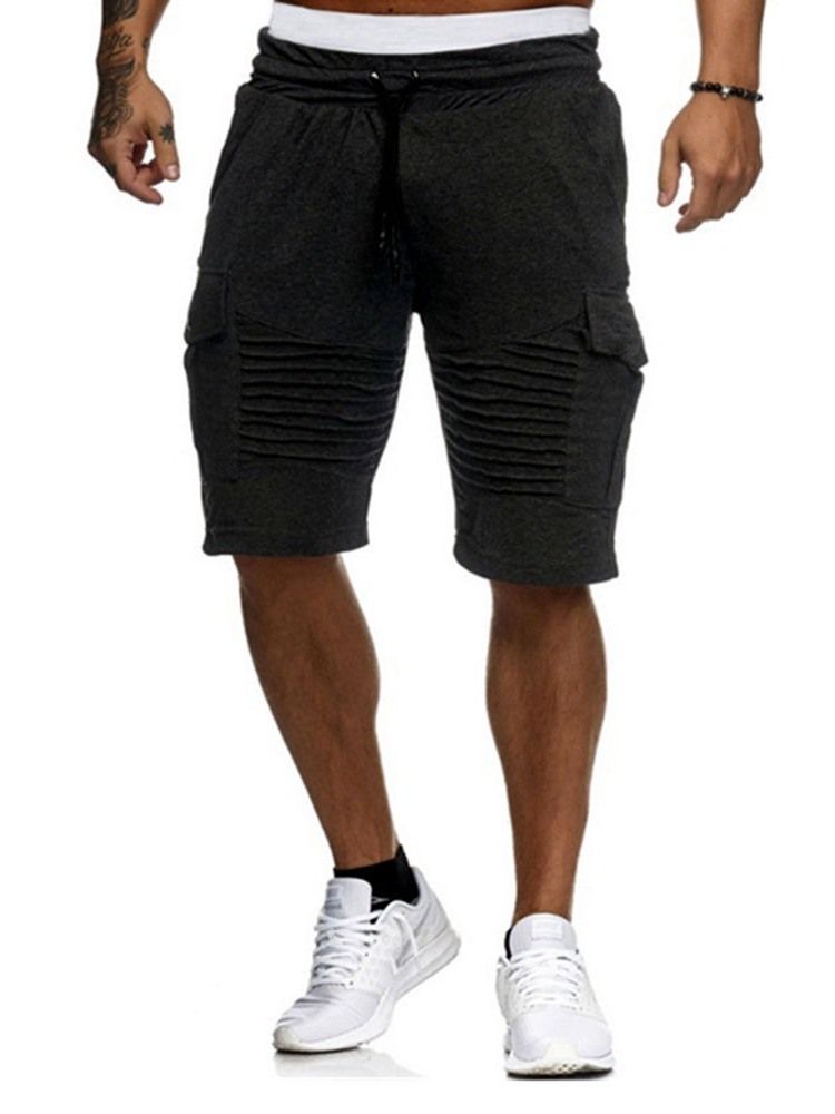 Loose Harem Plain Low Waist Casual Miesten Shortsit