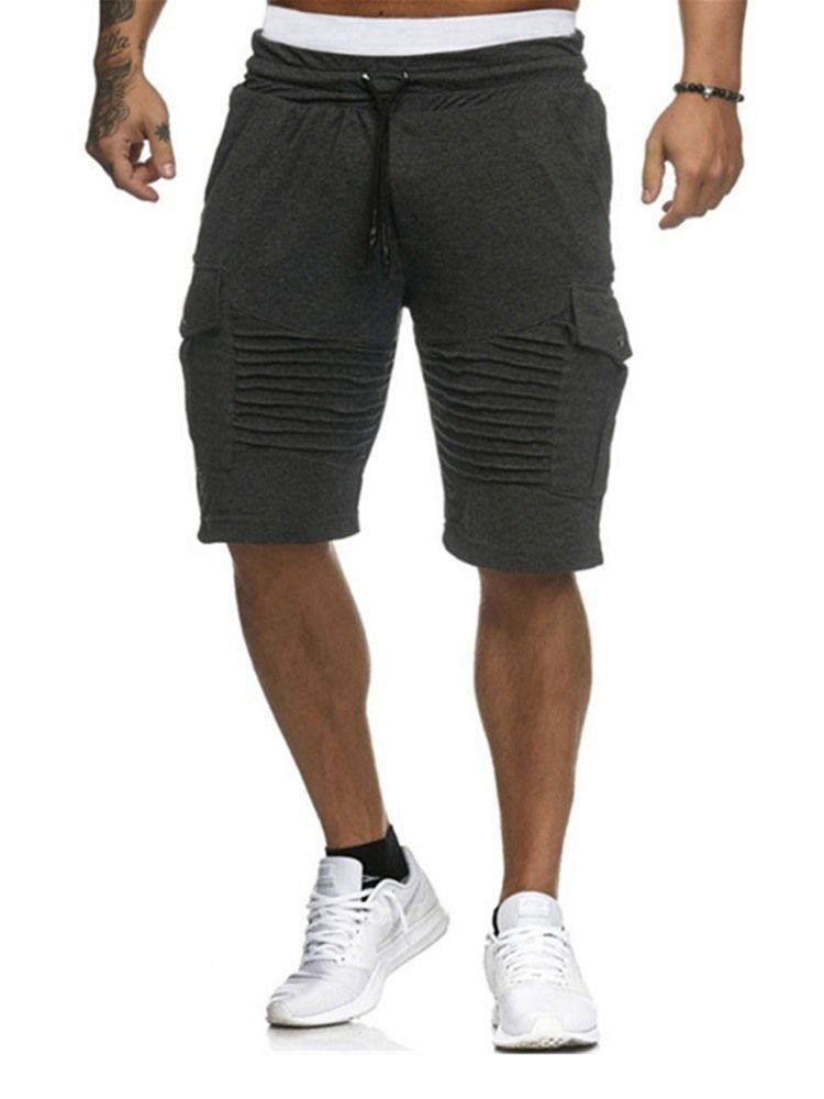Loose Harem Plain Low Waist Casual Miesten Shortsit