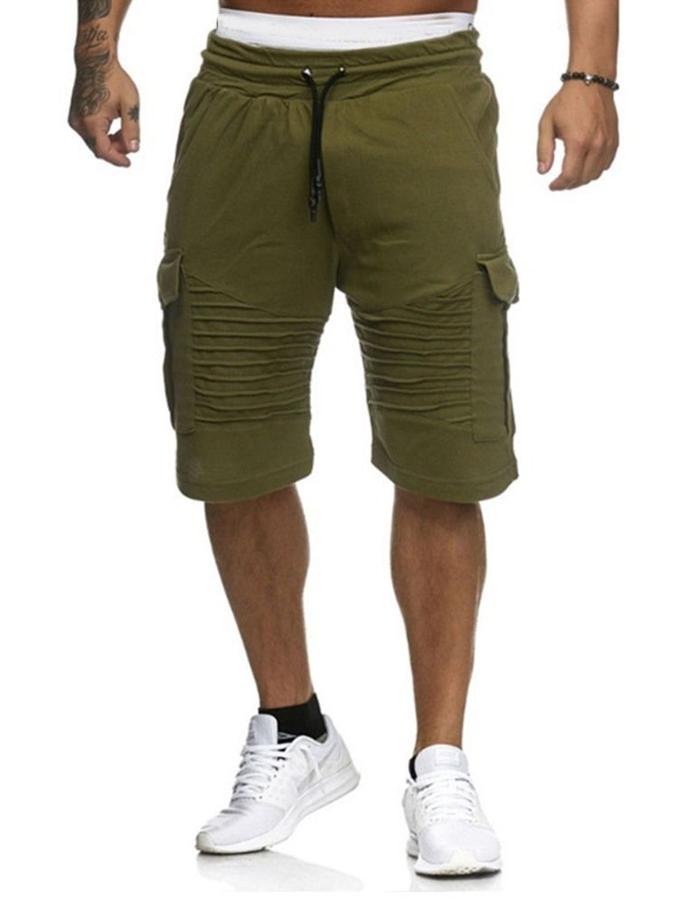 Loose Harem Plain Low Waist Casual Miesten Shortsit