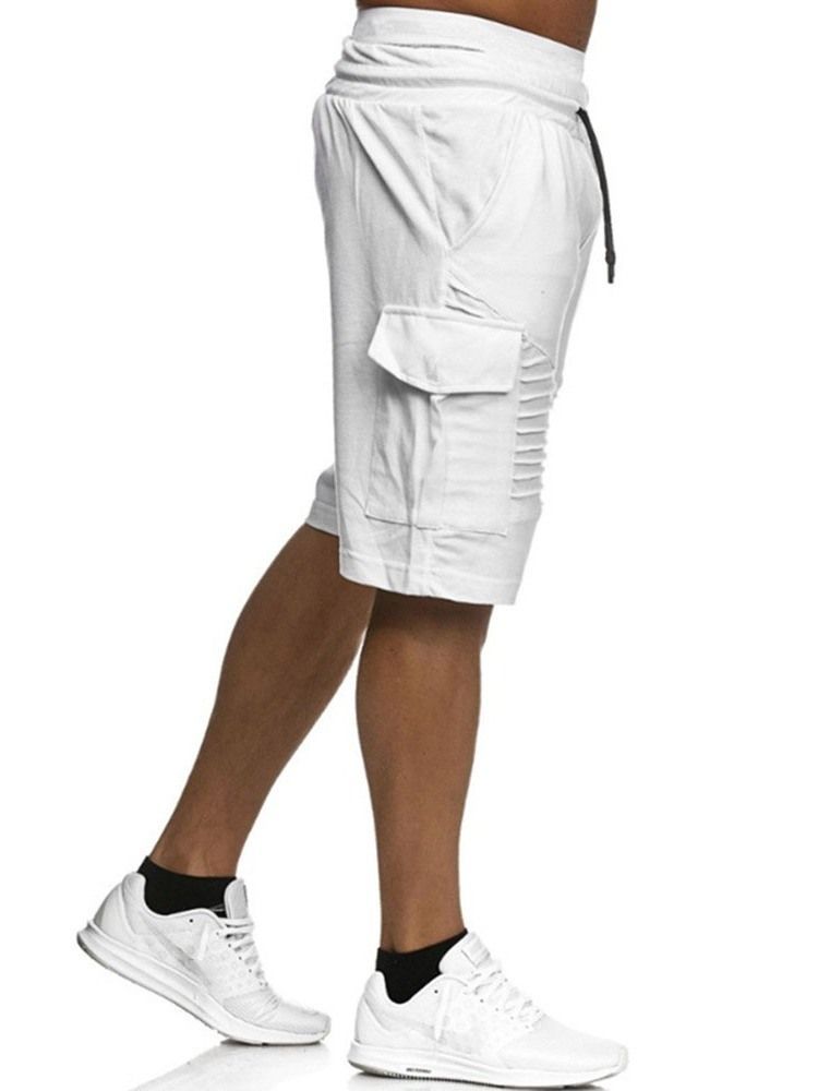Loose Harem Plain Low Waist Casual Miesten Shortsit