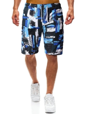 Miesten Suorat Nauhalliset Shortsit
