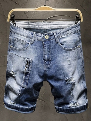 Pocket Thin Zipper -farkkushortsit