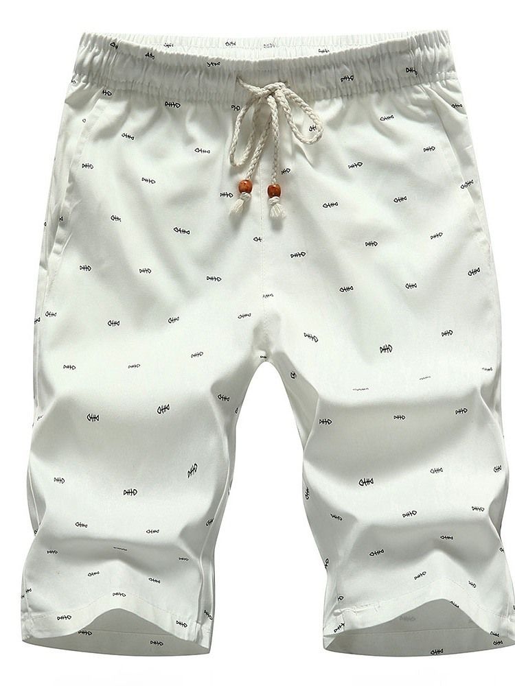 Slim Harem Print Casual Mid Waist -housut
