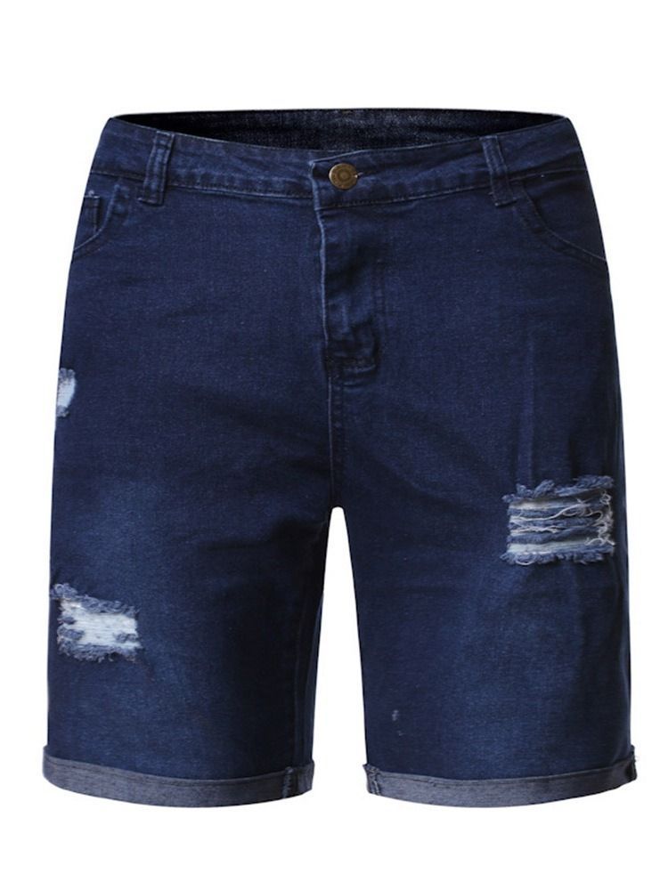 Tavalliset Suorat Reiät Keskivyötäröllä Casual Miesten Ohuet Shortsit