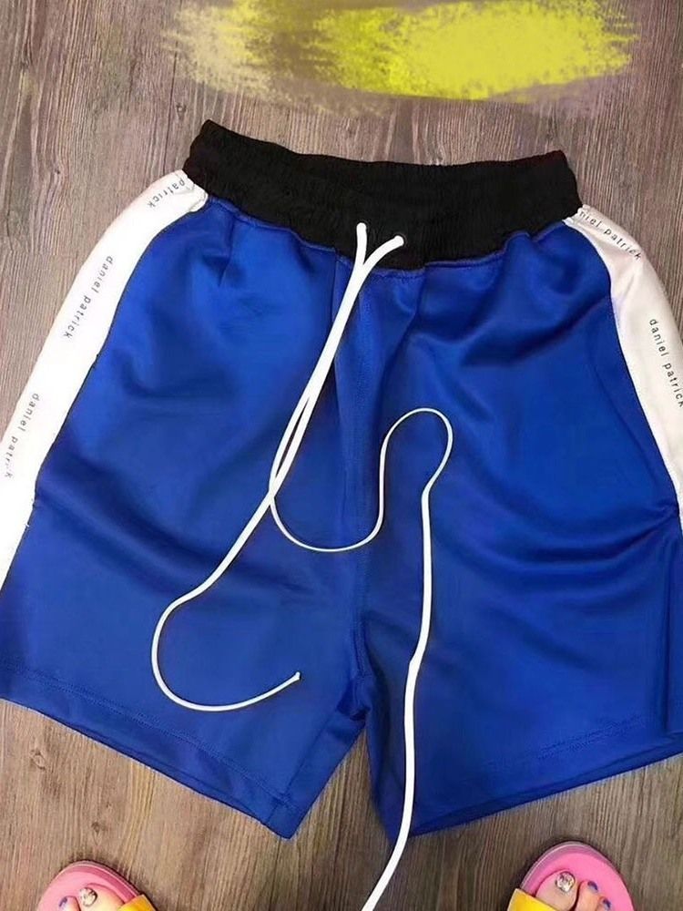 Värilohko Suora Nauhalliset Casual Nauhalliset Miesten Shortsit