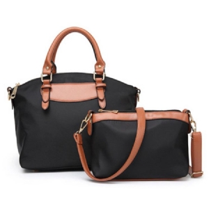 Casual Oxford Zipper Käsilaukku (kaksi Laukkua)