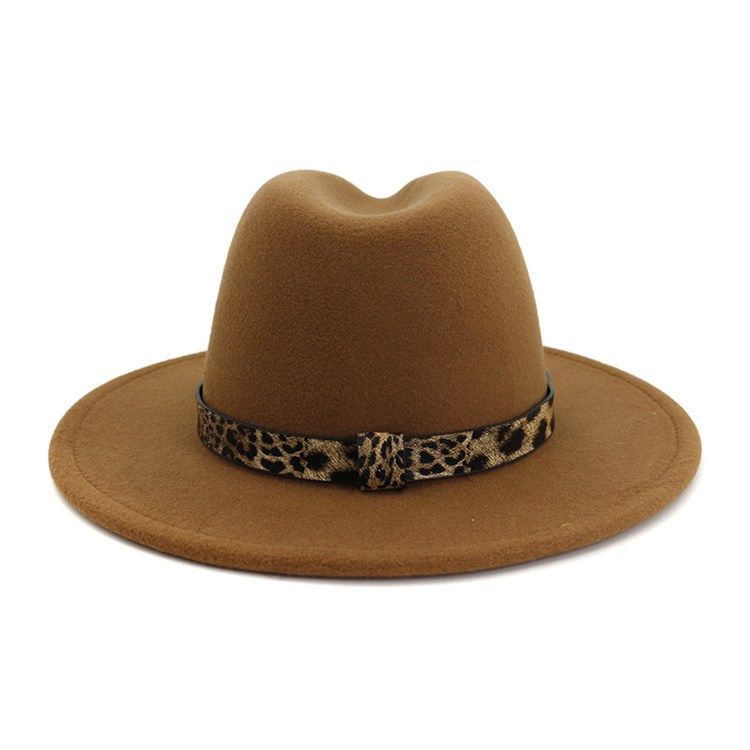 Naisten Fedora-hattujäljitetyt Leoparditalvihatut