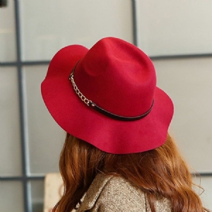 Naisten Fedora-villasekoitteet Tavallisilla Talvilakkeilla