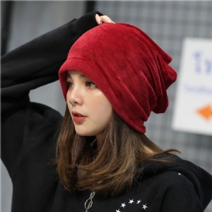 Naisten Pure Color Pehmo Fall Plain Hat