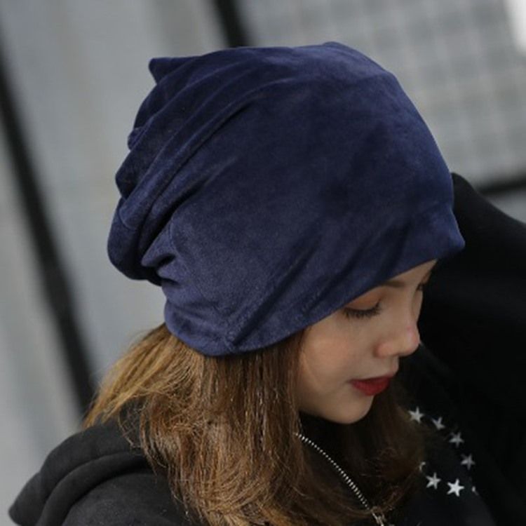 Naisten Pure Color Pehmo Fall Plain Hat