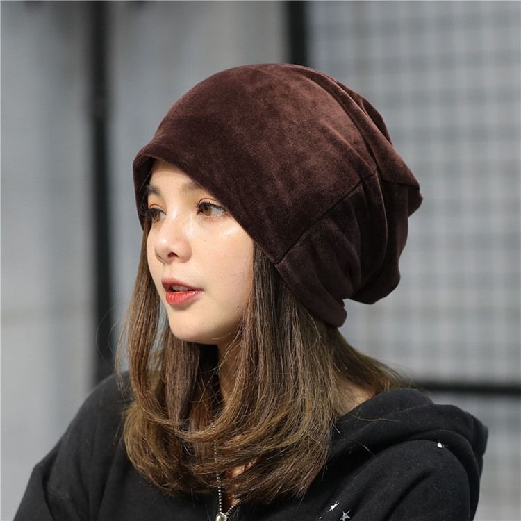 Naisten Pure Color Pehmo Fall Plain Hat
