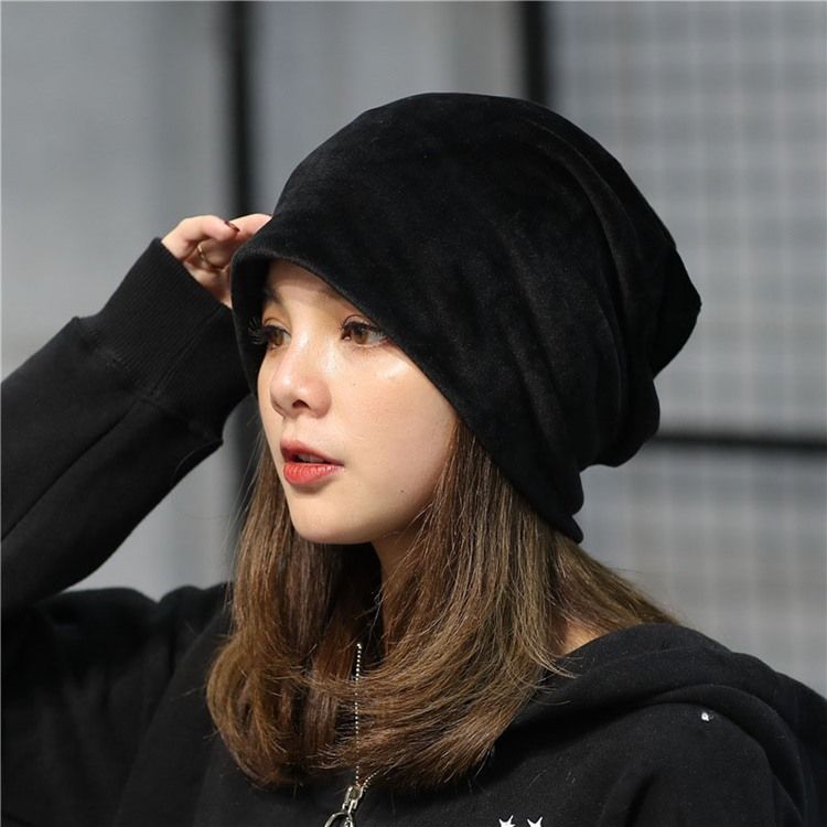 Naisten Pure Color Pehmo Fall Plain Hat