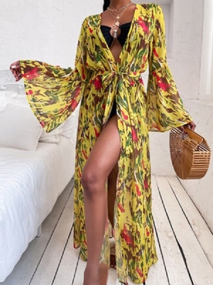 Lace-up Fashion Color Block -ranta-topit