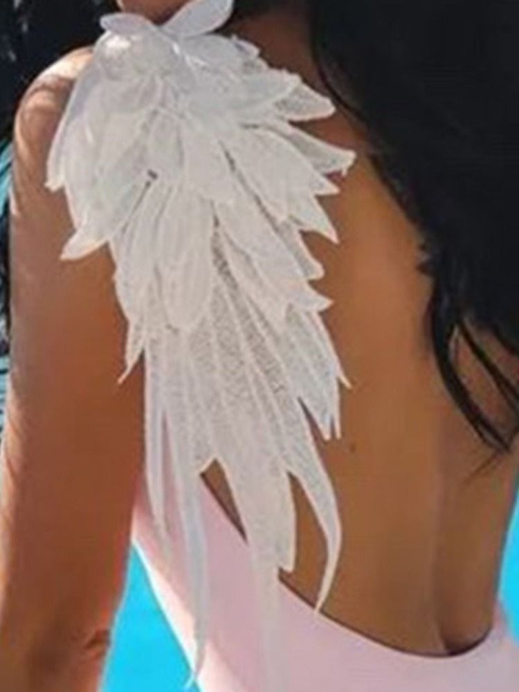 Naisten Feather One Piece -reppuiset Uimapuvut