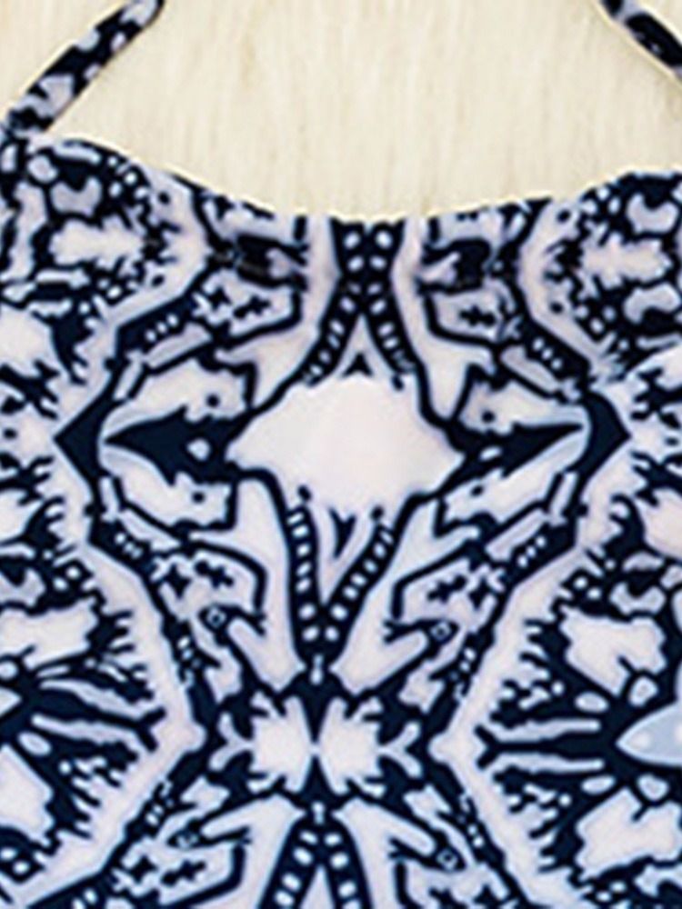Naisten Tankini Set Beach Look Print -uimapuvut