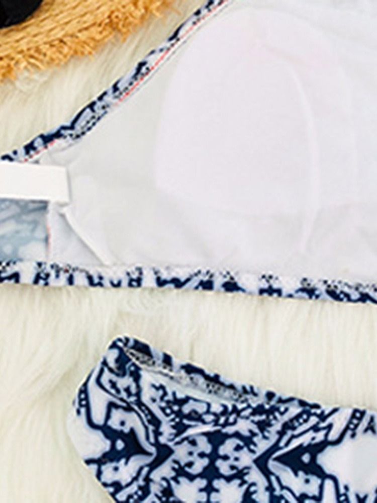 Naisten Tankini Set Beach Look Print -uimapuvut
