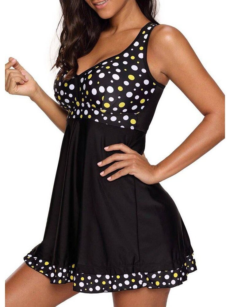 Naisten Tankinsetti Polka Dots Seksikäs Uimapuku