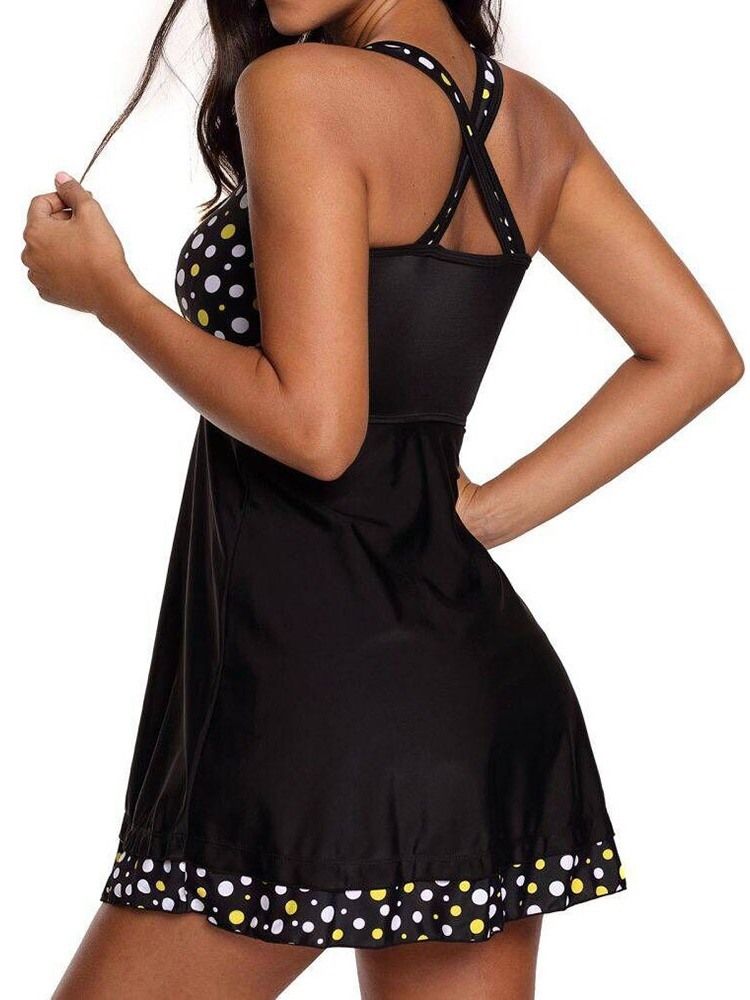 Naisten Tankinsetti Polka Dots Seksikäs Uimapuku