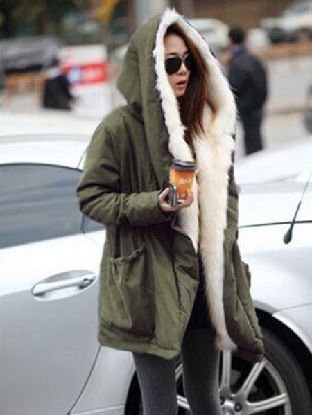 Military Winter Casual Outdoor Hoodie Trench Parkas Naisten Päällystakki