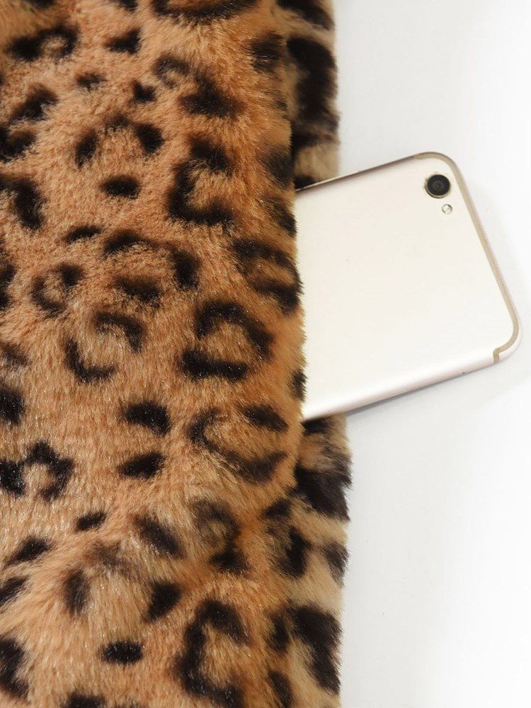 Naisten Löysä Leopardinen Seksikäs Pitkähihainen Takki