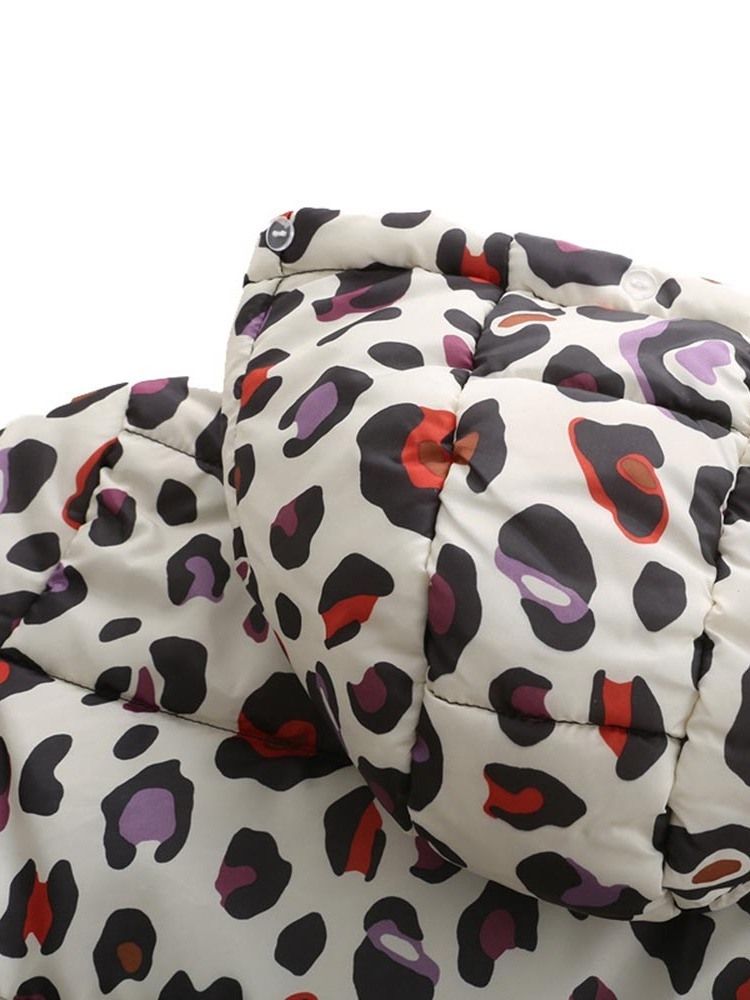 Patchwork Löysä Ohut Pitkä Puuvillainen Pehmustettu Naisten Takki