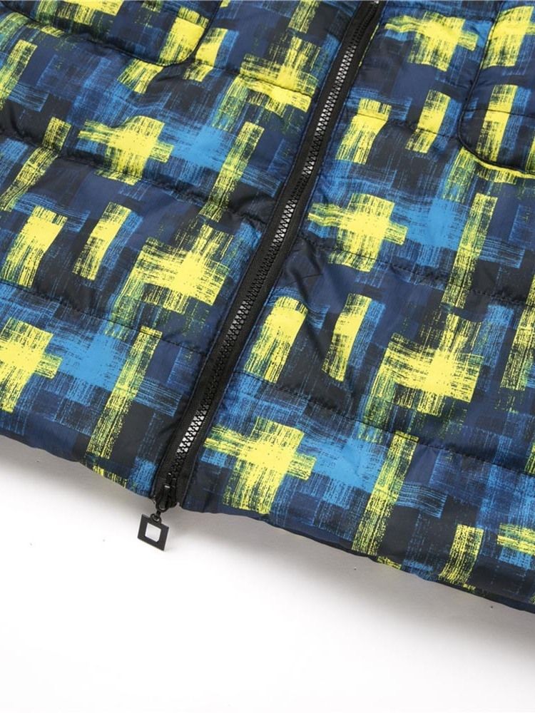 Patchwork Löysä Pitkä Puuvillapehmustettu Naisten Takki